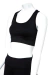 Conjunto Negro Liso Biker Tiro Alto + Top - comprar online