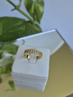 ANEL COM 2 CAMADAS DE ZIRCONIAS