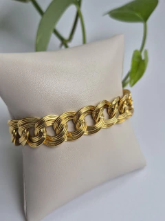 PULSEIRA ELOS DUPLOS LUXO - joiadapraia