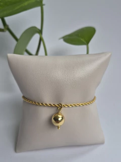PULSEIRA CORDAO BAIANO COM 1 PINGENTE DE BOLINHA