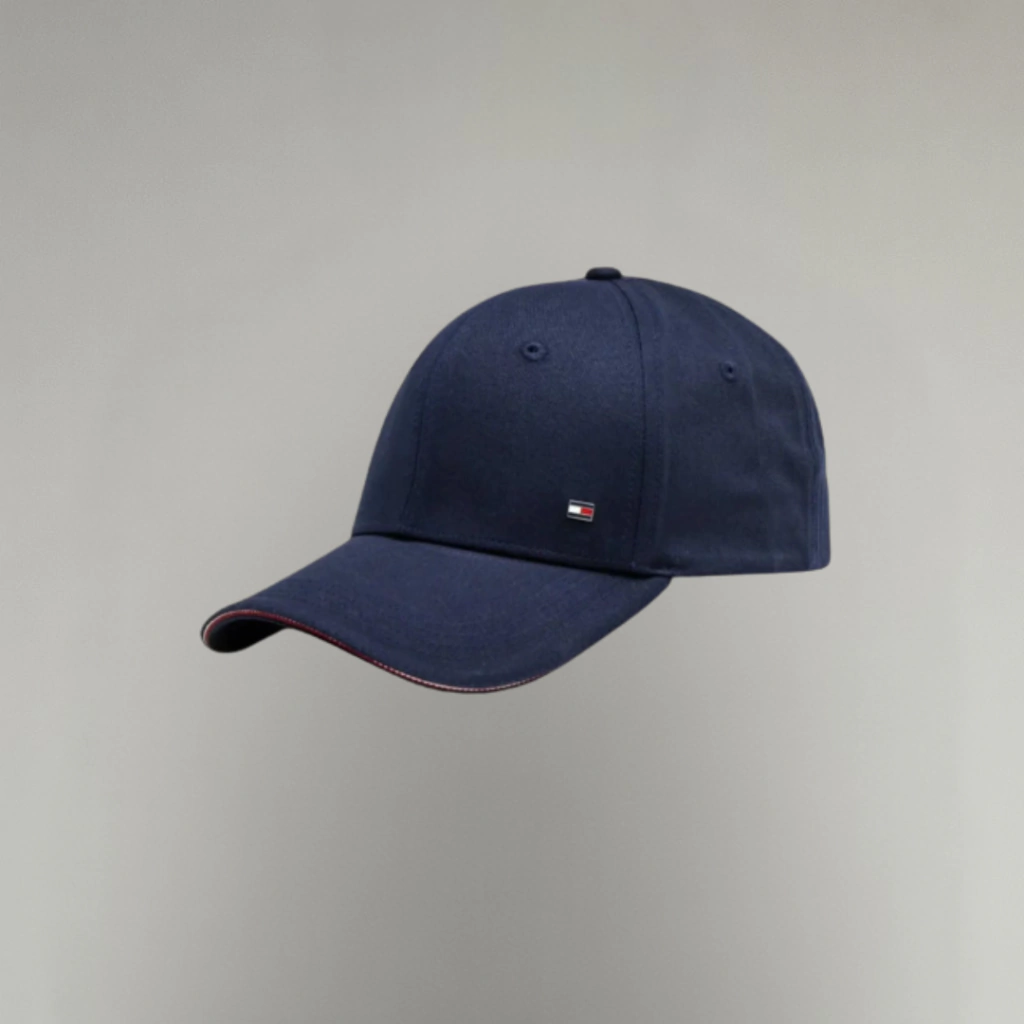 Boné Tommy Hilfiger Corporate Cotton 6 Panel Azul Marinho