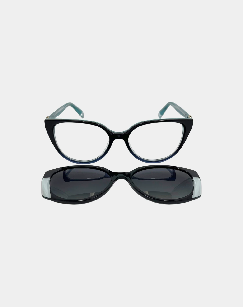 Óculos de grau Ana Hickmann com Clip-on solar 2 em 1 VIVI6