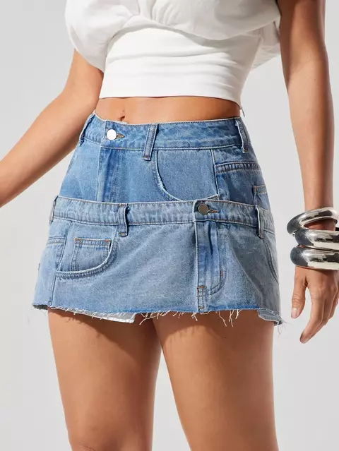 Minifalda Doble (importado). - comprar online