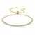 Bamoer pulseira de tênis clássica cz banhada a ouro 18k para mulheres, pulseir
