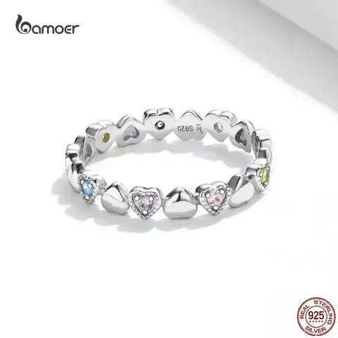 Anel Eternal Love – Elegância Colorida em Prata Esterlina