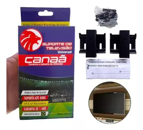 Suporte Fixo para Universal TV Canaã de 10″ a 72″