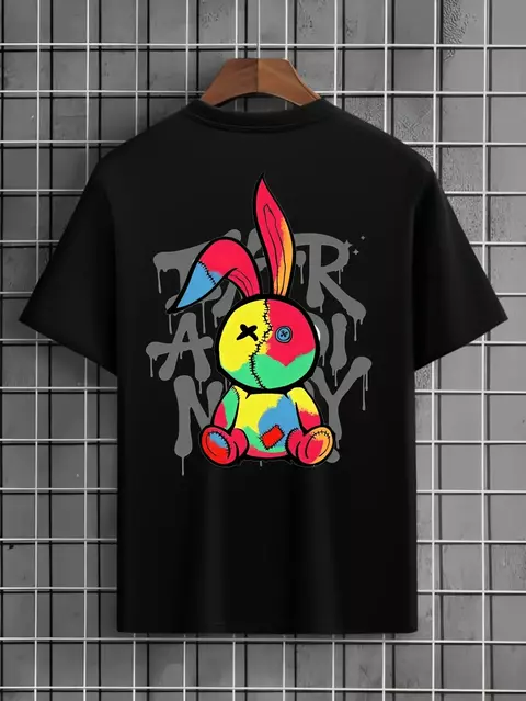 Camisa Streetwear Camiseta Masculina Coelho