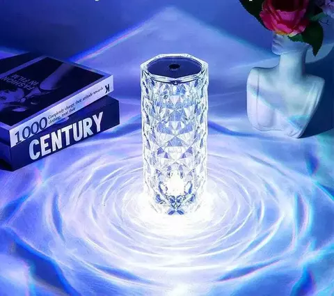 Luminária de luxo cristal light 16 cores - comprar online