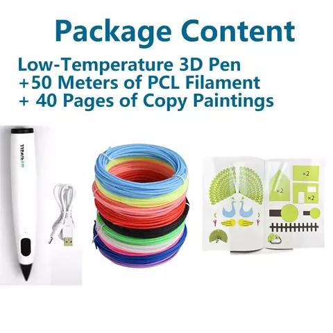 Conjunto de canetas 3D Infantil, Transforme a imaginação em Realidade