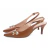 Sapato Scarpin Feminino Verniz Caramelo Salto Fino Médio Clássico Elegante AVS Global 600.18B na internet