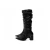 Bota Franzida Slouchy Bico Fino Salto Grosso Arrasadora