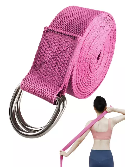 Yoga Strap com Fechamento D-Ring