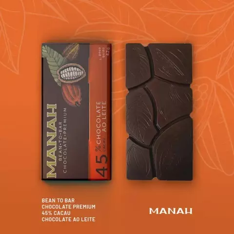 Manah Chocolate Premium 45% Cacau Ao Leite - comprar online