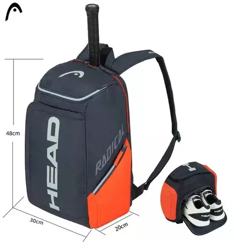 Mochila Head Radical para Tênis e Padel — Cabe até 2 Raquetes, Estilo Esportivo Unissex