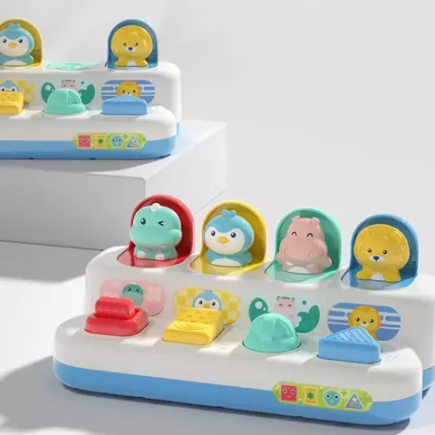 Atividade interativa pop up brinquedo para bebês causa e efeito brinquedo jogos