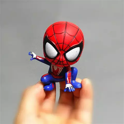 Marvel vingadores homem aranha bonito figura de ação postura anime decoração