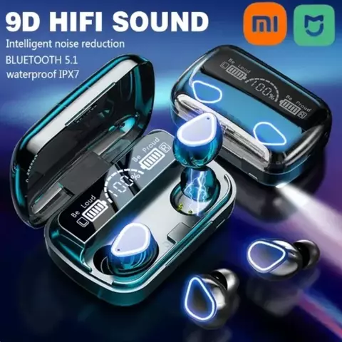 Original m10 fones de ouvido bluetooth sem fio earpods esportes estéreo com can
