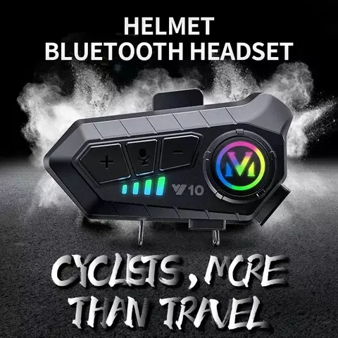 Y10 capacete da motocicleta fone de ouvido bluetooth 2000mah super longa espera