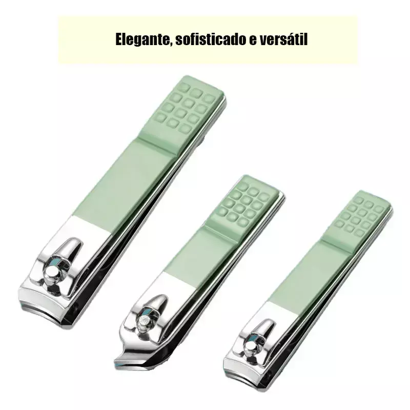 Kit completo de alicates cortadores de unhas, alicates para manicure e tesoura infantil.