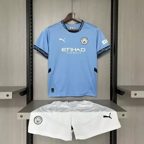 Kit Infantil Manchester City I 2024/25 Conjunto Unissex - comprar online