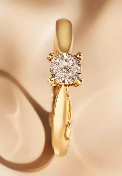 Anel Solitário Luxo