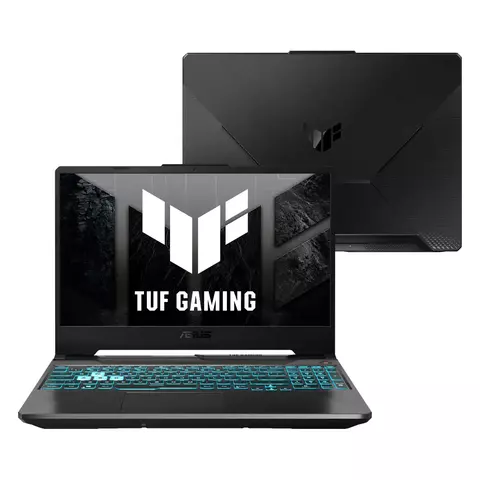 NOTEBOOK ASUS TUF GAMING A15 FA506NCR-HN089 NVIDIA RTX 3050 AMD RYZEN 7 7435HS 8GB RAM 512GB SSD LINUX KEEPOS TELA 15,6" FHD 144HZ - BLACK