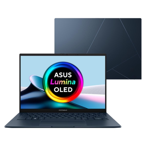 NOTEBOOK ASUS ZENBOOK 14 OLED UX3405MA-PP809W INTEL CORE ULTRA 9 185H AI 32GB RAM 1TB SSD WINDOWS 11 HOME TELA 14" BLUE