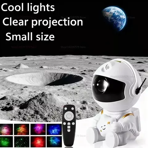 projetor astronauta galaxy