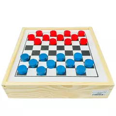 Jogo 3 em 1 Ludo, Dama e Jogo da Velha em Madeira na internet