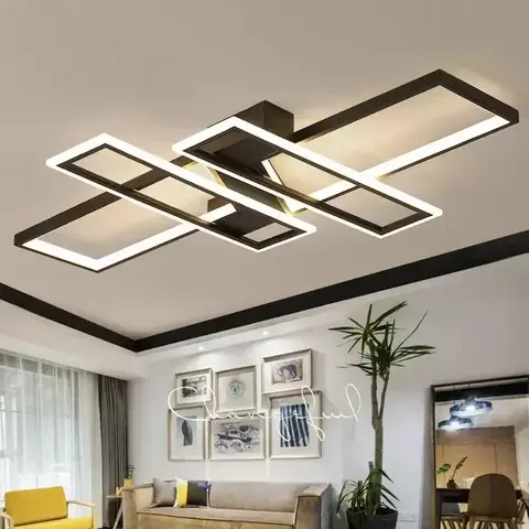 Nordic quadrado lustre de teto regulável para mesa jantar sala estar quarto lumi