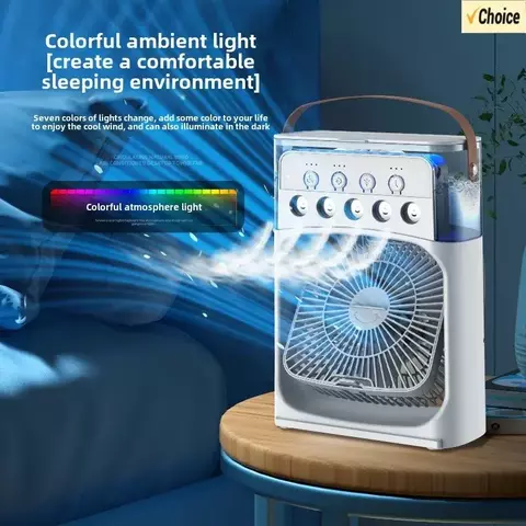 Ventilador de ar condicionado portátil mini refrigerador de ar evaporativo com