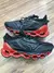 Mizuno prophecy 14 - preto/vermelho na internet