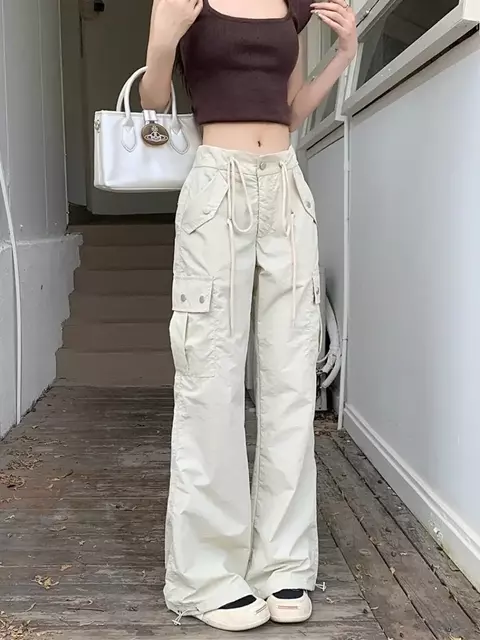 Calças Parachute Estilo Americano