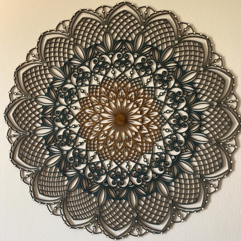 Mandala Renda Verde
