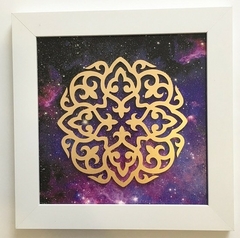 Quadro Mandala Universo - Violeta na internet