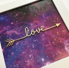 Quadro Love Universo - Violeta - Planeta Zen