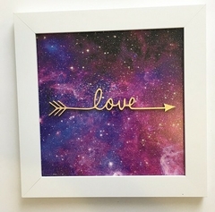 Quadro Love Universo - Violeta na internet