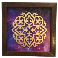 Quadro Mandala Universo - Violeta