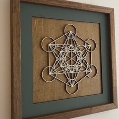 Quadro Cubo de Metatron - Planeta Zen