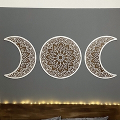 Mandala Lua 3 peças