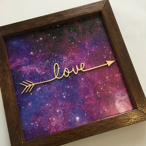 Quadro Love Universo - Violeta