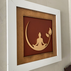 Quadro Buda Lua - Vermelho na internet