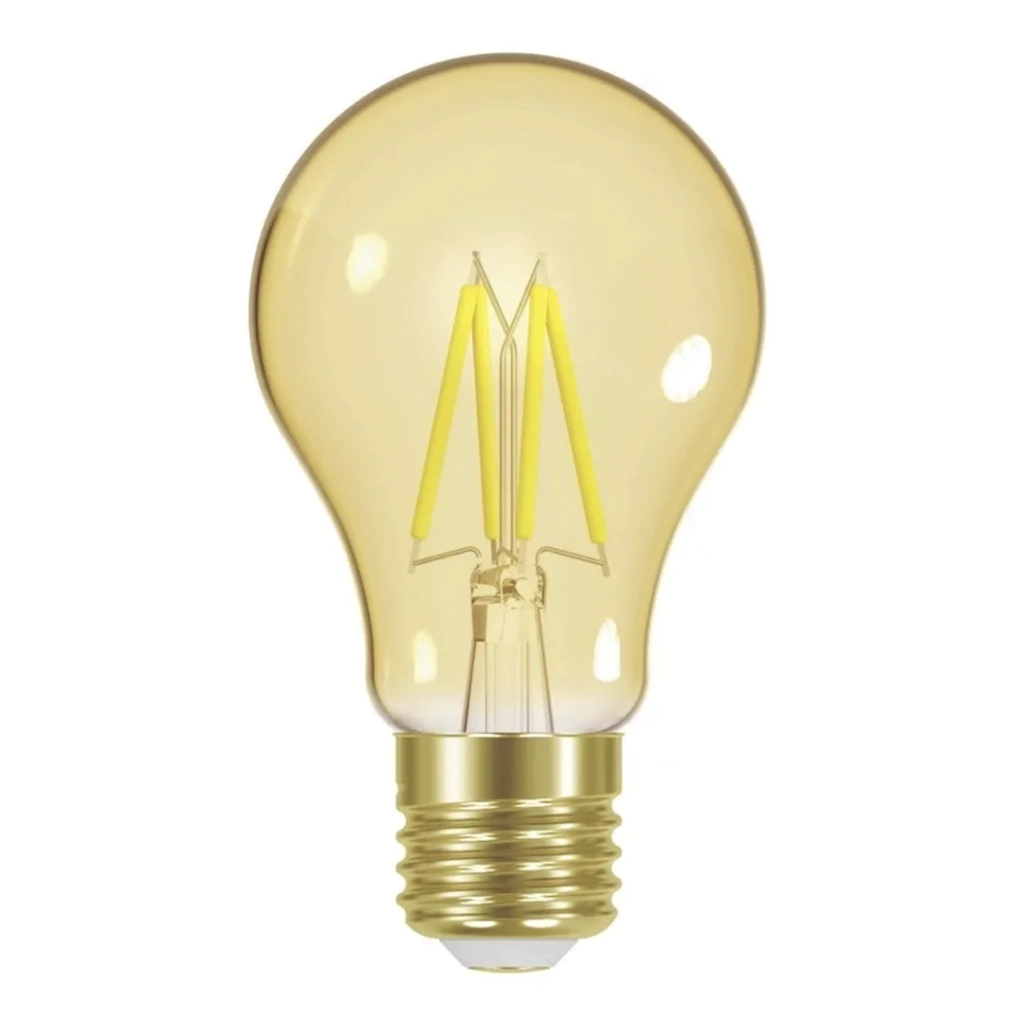 Lâmpada Bulbo Led Filamento 4w A60 Vintage Retro Luz Âmbar Bivolt