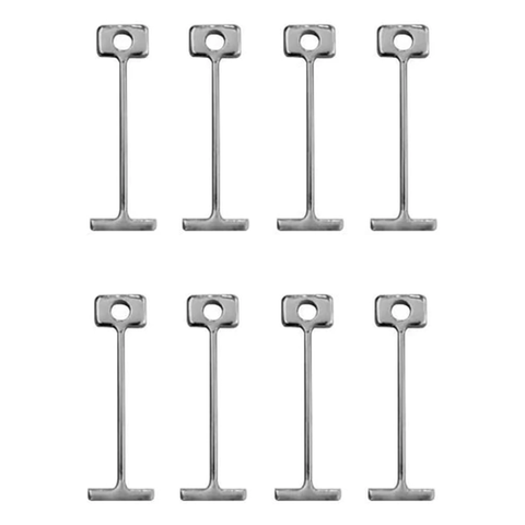 50 Agulhas “T” Reutilizáveis com Rosca p/ Nivelador de Porcelanato e Piso