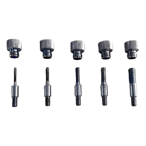 Kit com 5 Ponteiras para Rebitadeira Manual M3 M4 M5 M6 M8 em Aço Reforçado