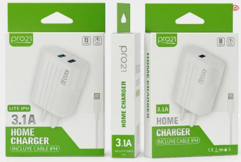 CARGADOR PRO 21 3.1 LITE Con Cable extraible IPH.