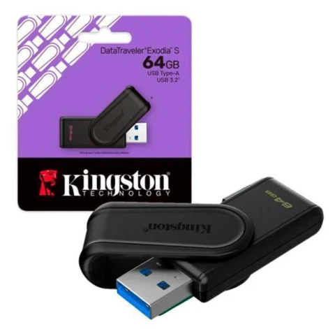 PENDRIVE KINGSTON 64 GB.