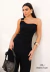 BLUSA UM OMBRO SO FEMININO PRETO P - loja online