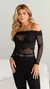 CONJUNTO FANI PRETO BLUSA + TOP RENDA DESNUDE na internet