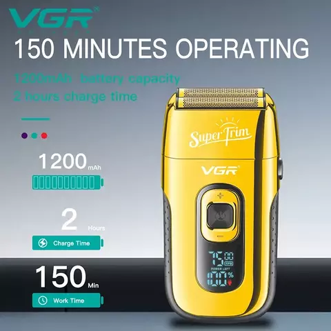 Máquina de Barbear VGR SuperTrim – Edição Gold